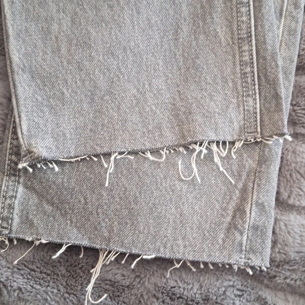 NWOT - Old Navy Extra High-Waisted Button-Fly Sky-Hi Straight Patchwork Sz.14 - Picture 7 of 12